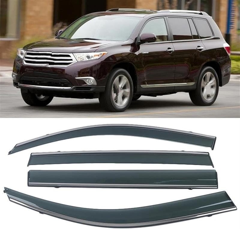 DEMULAX Wind Visor Deflectors for Toyota Highlander U40 - Image 2