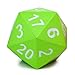 KESS Giant D20 Foam Dice Oversized 20Sided Dice for RPG and Collectors 6 Vibrant Colors Perfect for Outdoor Fun in Backyard Pool Beach Ages 6 Green - Image 2