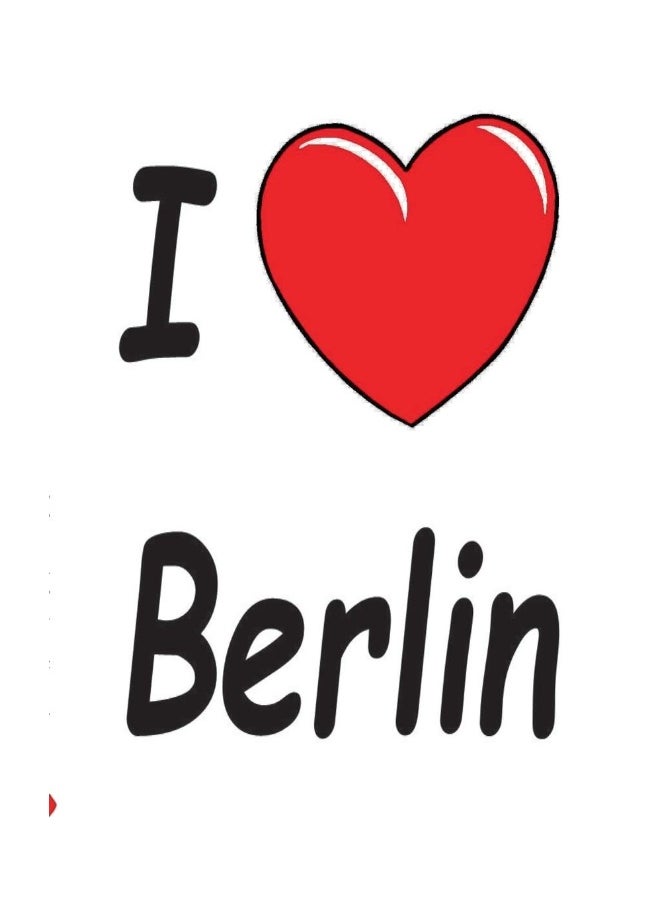null - I Love Berlin - Notebook/Notizbuch: Theme Notebook, diary, titillation-book in pocket size / Motiv Notizbuch, Notebook, Einschreibbuch, Tagebuch, Kritzelbuch im praktischen Pocketformat - Image 1