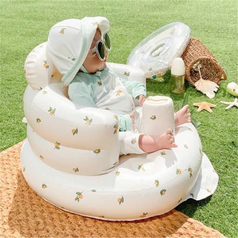 Spot Bb Stool Korean Style Seat Kidsren'S Bath Inflatable Cushion Portable Baby Cushion Baby Learning Chair - Image 2