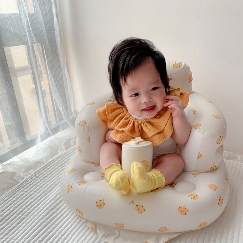 Spot Bb Stool Korean Style Seat Kidsren'S Bath Inflatable Cushion Portable Baby Cushion Baby Learning Chair - Image 5