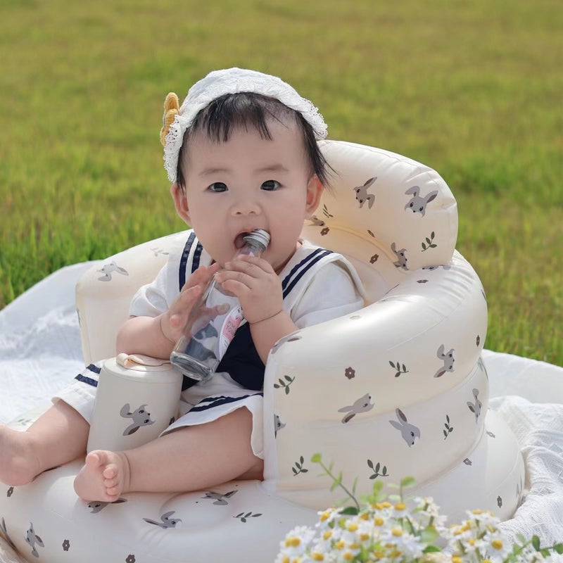 Spot Bb Stool Korean Style Seat Kidsren'S Bath Inflatable Cushion Portable Baby Cushion Baby Learning Chair - Image 4