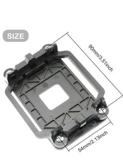 Excefore 5 Pack CPU Fan Bracket Base for AM2  AM3, Outstanding CPU Cooler Retention Bracket, Black Motherboard Heat sink Fan Stand, Suitable for AMD AM2 AM3  - Image 3