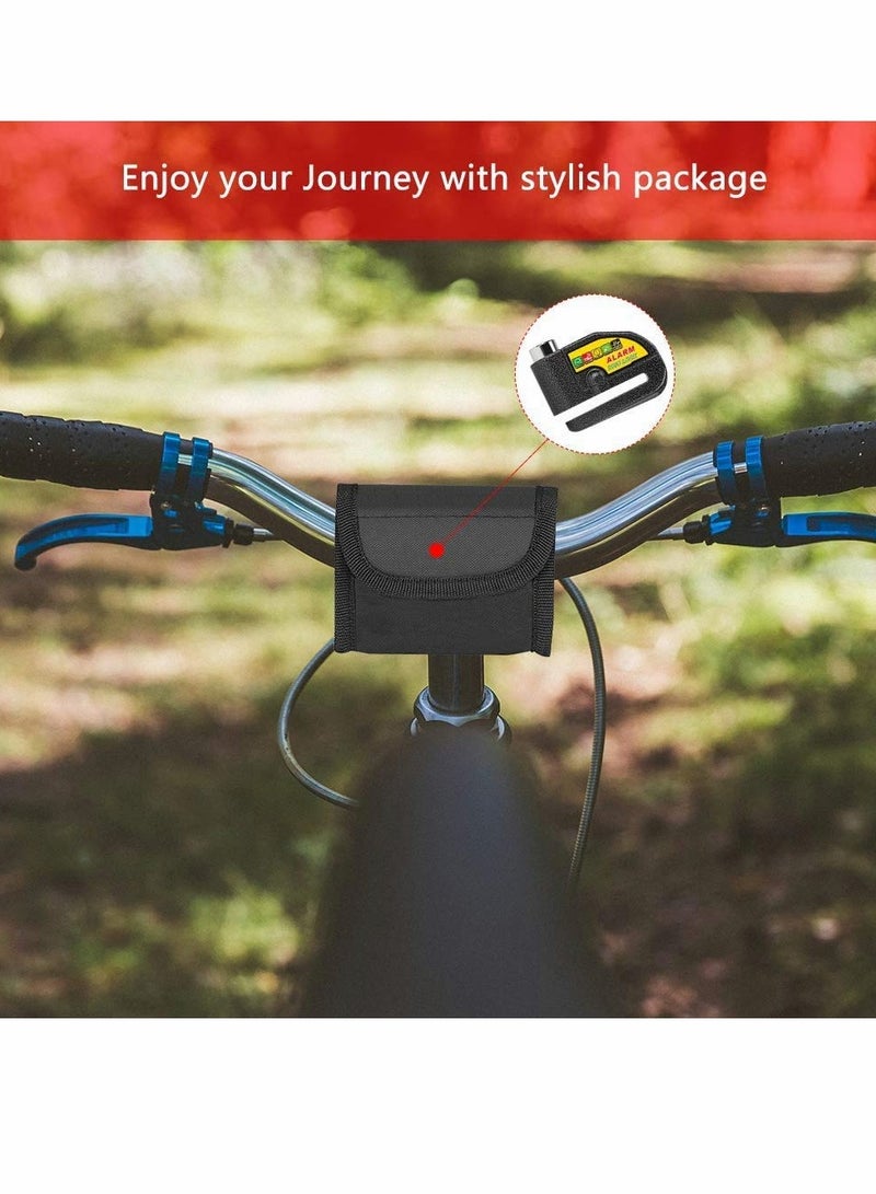 Motocycle Alarm Lock, Disc Brake Lock Anti Theft Motorcycle Wheel Padlock Reminder Cable for Motorcycles Bicycles Scooter Honda Yamaha Harley Alarmed Motorbike - Image 5