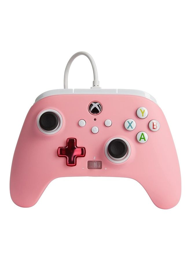 باور أيه وحدة تحكم سلكية محسنة من PowerA لأجهزة Xbox - وردية اللون، لوحة ألعاب، وحدة تحكم ألعاب فيديو سلكية، وحدة تحكم ألعاب، Xbox Series X|S - Image 1