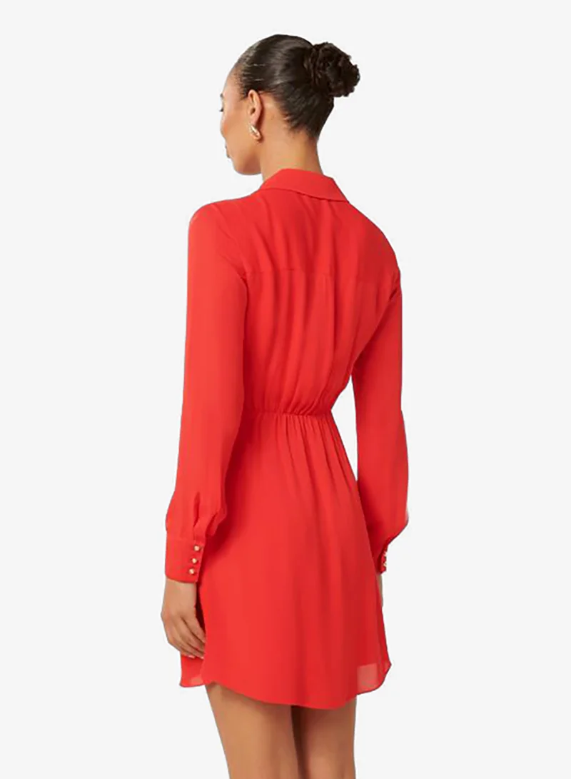 forever new Sherri Tie Waist Mini Shirt Dress
