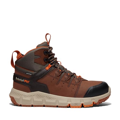 Timberland PRO Mens Tempe Alloy Safety Toe Waterproof Industrial Work Boot Medium Brown 105M - Image 3