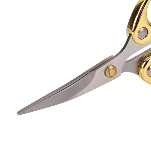 PUTHAK Stainless Steel Scissor, Ergonomic & Comfortable Handle, Curved Cutting Edge for Precise & Smooth Cutting 30% Extra Sharp (5.5" / 140mm Length) - Image 3