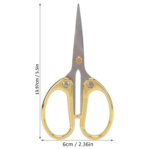 PUTHAK Stainless Steel Scissor, Ergonomic & Comfortable Handle, Curved Cutting Edge for Precise & Smooth Cutting 30% Extra Sharp (5.5" / 140mm Length) - Image 2