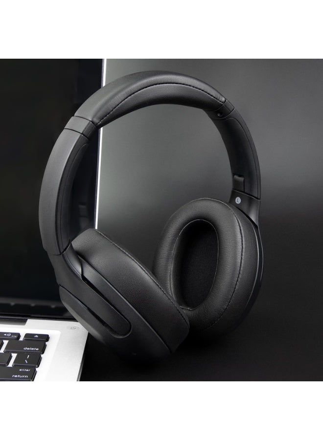 Chabeia Earpads for Sony WH-XB900N/WH-CH710N/WH-CH720N/WH-RF400/MDR-RF895RK Headphones, Ear Pads Cushions with Soft Protein Leather, High Density Foam - Black - Image 4