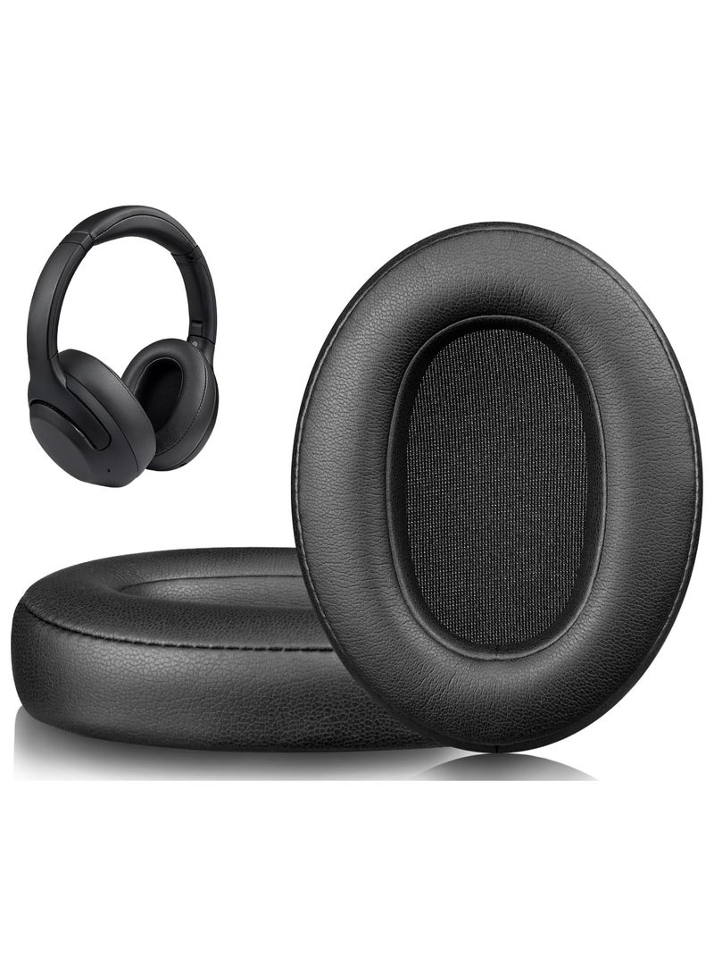 Chabeia Earpads for Sony WH-XB900N/WH-CH710N/WH-CH720N/WH-RF400/MDR-RF895RK Headphones, Ear Pads Cushions with Soft Protein Leather, High Density Foam - Black - Image 1