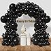 KAWKALSH Black Balloon Arch Kit 111Pcs 18 12 5 Inch Latex Party Balloons Garland for Birthday Baby Shower Wedding Engagement Anniversary Christmas Party Decorations - Image 2