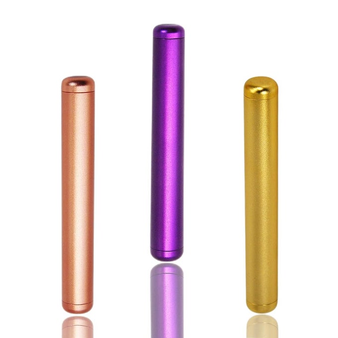 3 PACK METAL STORAGE CONTAINER STORAGE TUBE HOLDER METAL TUBE CONTAINER TRAVEL STORAGE BOX FIT IN POCKET PURSE LIGHTWEIGHT PORTABLE FOR TRAVEL