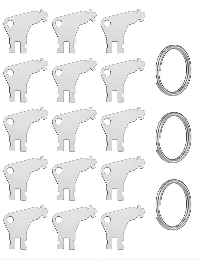 PAPER TOWEL DISPENSER KEY 15PCS UNIVERSAL DISPENSER KEY COMPATIBLE FOR GEORGIA PACIFIC PAPER TOWEL AND TOILET PAPER DISPENSERS