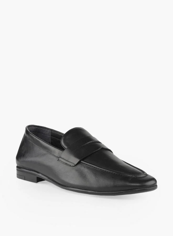 دوتشيني Men Slip-On Leather Loafers