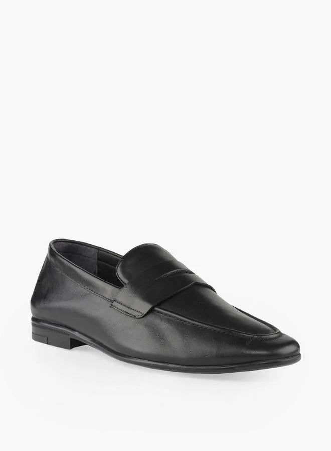 دوتشيني Men Slip-On Leather Loafers