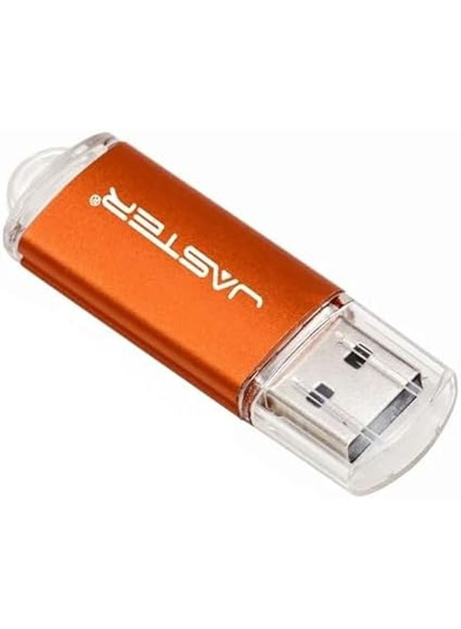 Orange 4GB USB Flash Drive Pen Drive Memory Stick Free Key Chain Business Gift - Image 1