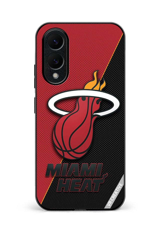 VR CREATIVE Protective Case Cover For Samsung Galaxy S25 Edge Miami Heat Design Multicolour