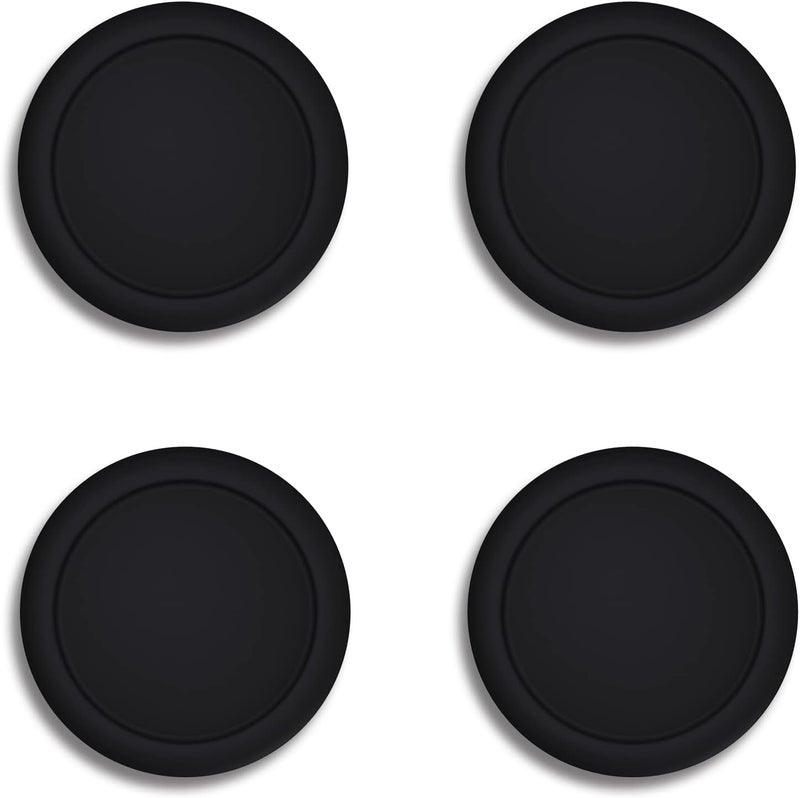 eXtremeRate PlayVital Switch Thumb Grip Caps, Joystick Caps for Nintendo Switch Lite, Silicone Analog Cover Thumbstick Grips for Switch OLED Joycon - Black - Image 1