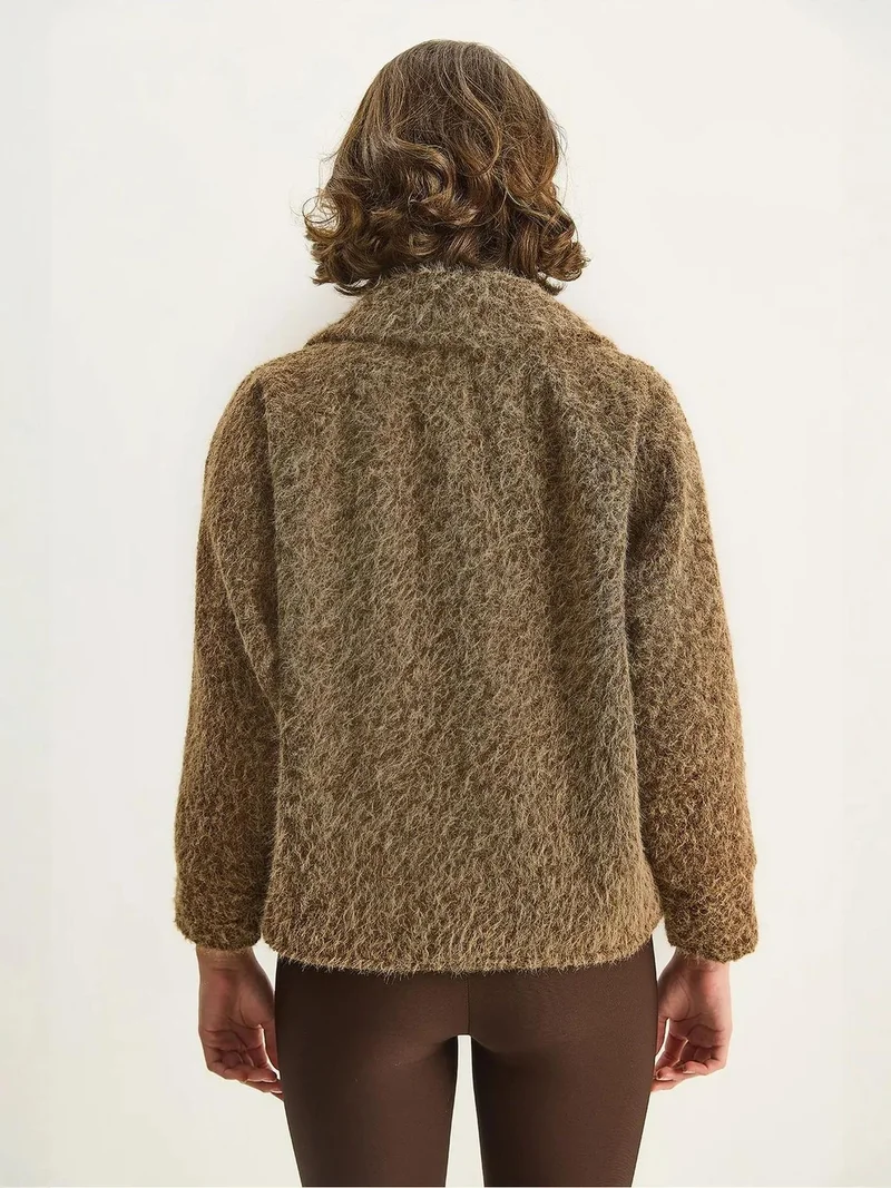 Bianco Lucci LUCCI Coat with Belt Detail