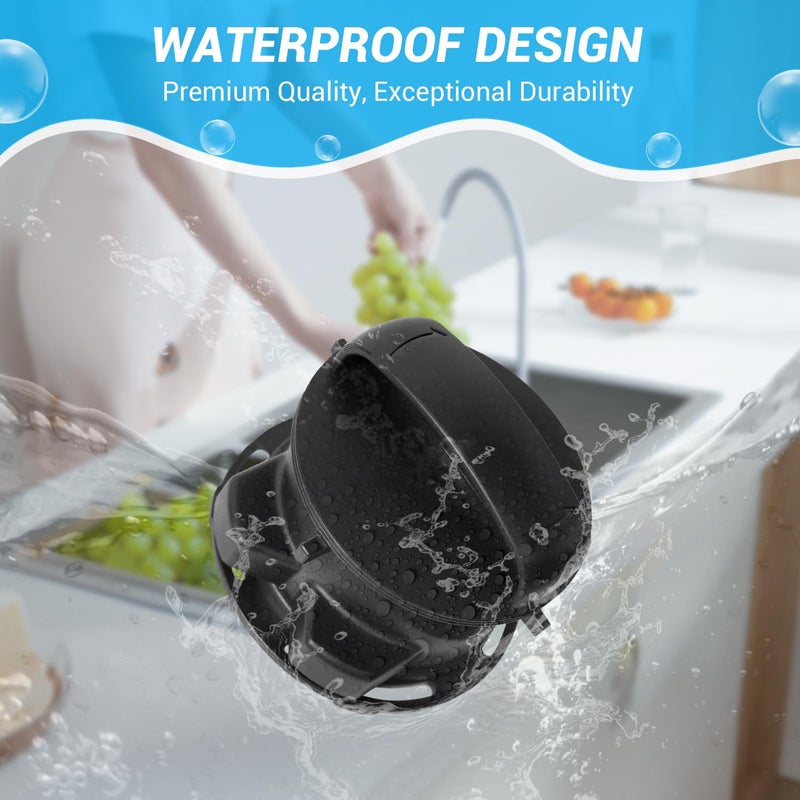 ATESMO Garbage Disposal Stopper, 75257 Garbage Disposal Magnetic Stopper for ISE Cover Control Disposer, Garbage Disposal Cap Compatible with 75052/74052/74094/74275, ABS Black Kitchen Aid Disposal Stopper - Image 5
