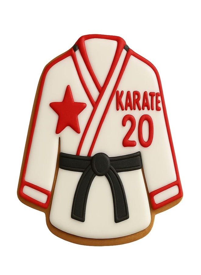 Mighty Gadget Karate Gi Cookie Cutter, 4.25x3.89", Perfect for Martial Arts-Themed Baking (Random Color) - Image 2
