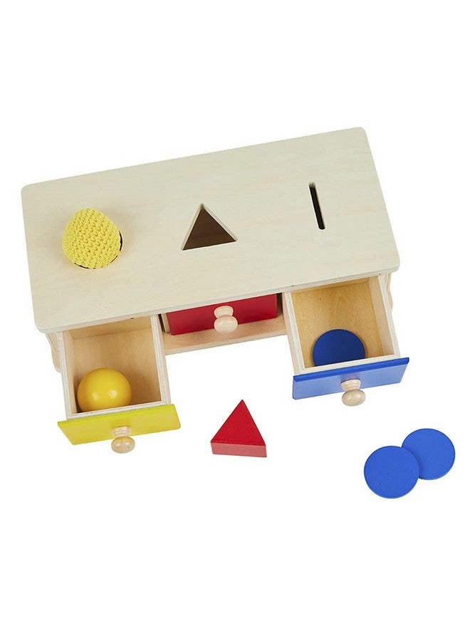 Kghios Montessori Box w/Bins Coin Object Permanence with Drawer 4 in 1 Montessori Infant Toys for Toddlers Materials for 6-12 Month Babies Infant 1-2 Year Toddlers Toys - Image 5