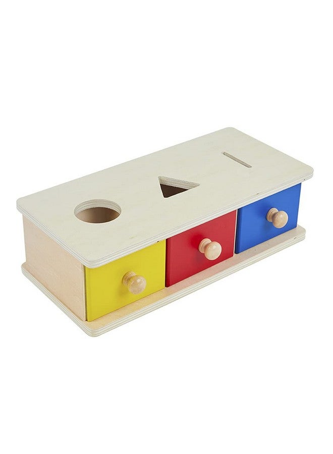 Kghios Montessori Box w/Bins Coin Object Permanence with Drawer 4 in 1 Montessori Infant Toys for Toddlers Materials for 6-12 Month Babies Infant 1-2 Year Toddlers Toys - Image 4