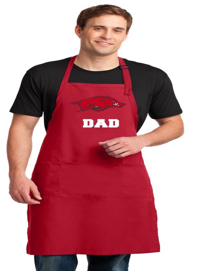 Broad Bay Large University of Arkansas Dad Mens Apron or Aprons Top Arkansas Razorbacks Dad Gift for Him - Image 2
