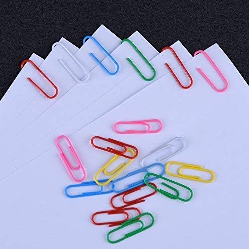 Tia Crafts Paper Clips, Gem Clips, U Clips - 30 mm - Pack of 200 Pieces Multi-Colour, for Holding Loose Papers, Loose Wires - Image 5