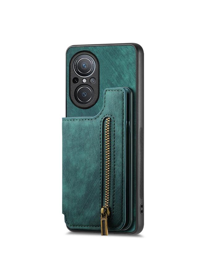 اس-توب جراب خلفي لهاتف Huawei nova 9 SE مصنوع من الجلد بتصميم كلاسيكي مزود بسحاب - Image 1