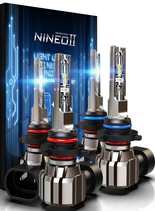 NINEO 9005 9006 Bulbs Combo, HB3 HB4 Driving Light Bulbs, Plug and Play, Off-Road Use or Fog Light, Pack of 4 - Image 1