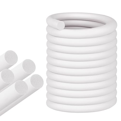 ToLanbbt Backer Rod EPDM Rubber 1" Diameter x 20' Length Caulk Saver Door Window Weather Stripping Seal for Concrete Filling Joints and Gaps (White) - Image 1
