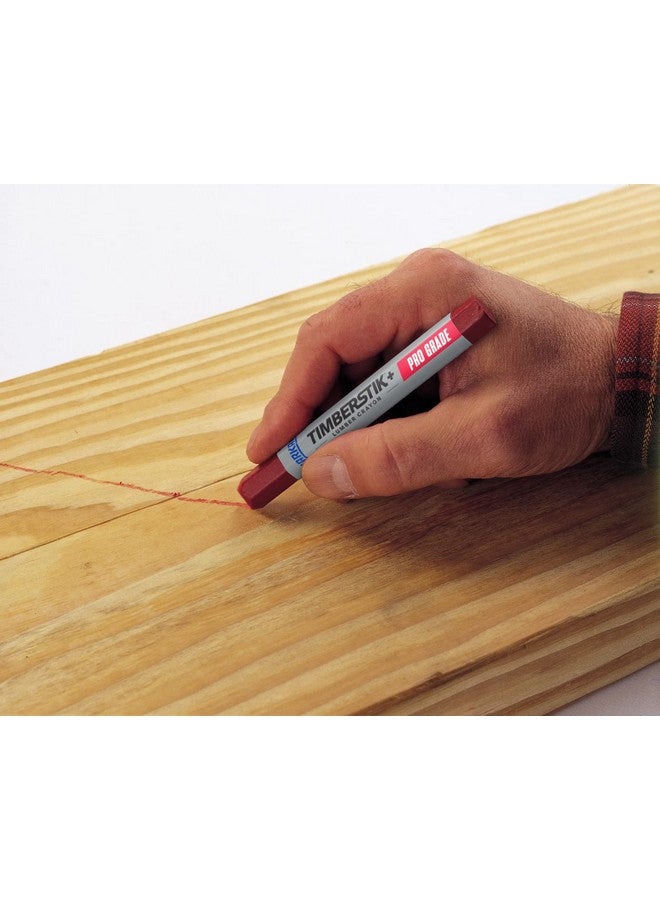 Markal 200 Lumber Crayon Economical Wax Based Marker, 1/2" Hex, 4-5/8" Length, Red (Pack Of 12) - Image 5