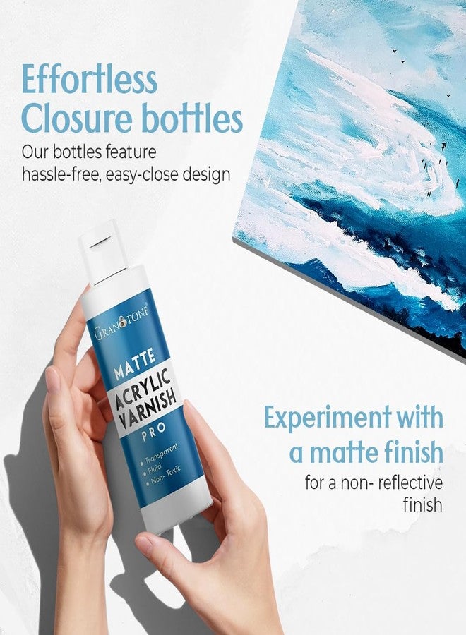 GRANOTONE Matte Acrylic Varnish 200 ML Non Yellowing Non Toxic Anti Crazing Finish for Acrylic Painting Pro and Hobby Artists Made in India - Image 5
