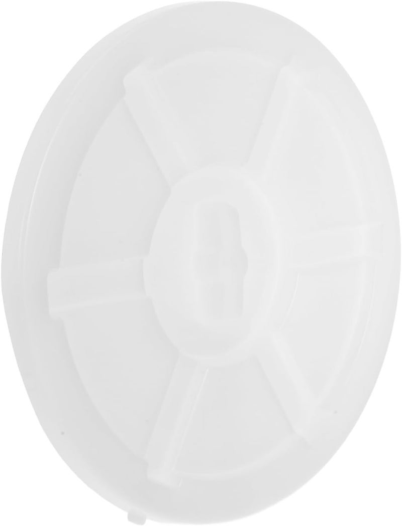 SMASOLO Outdoor Trash Can Lid 45l Thickened White Storage Lid Garbage Bin Cover Accessory for Garden and Sanitation Use - Image 1