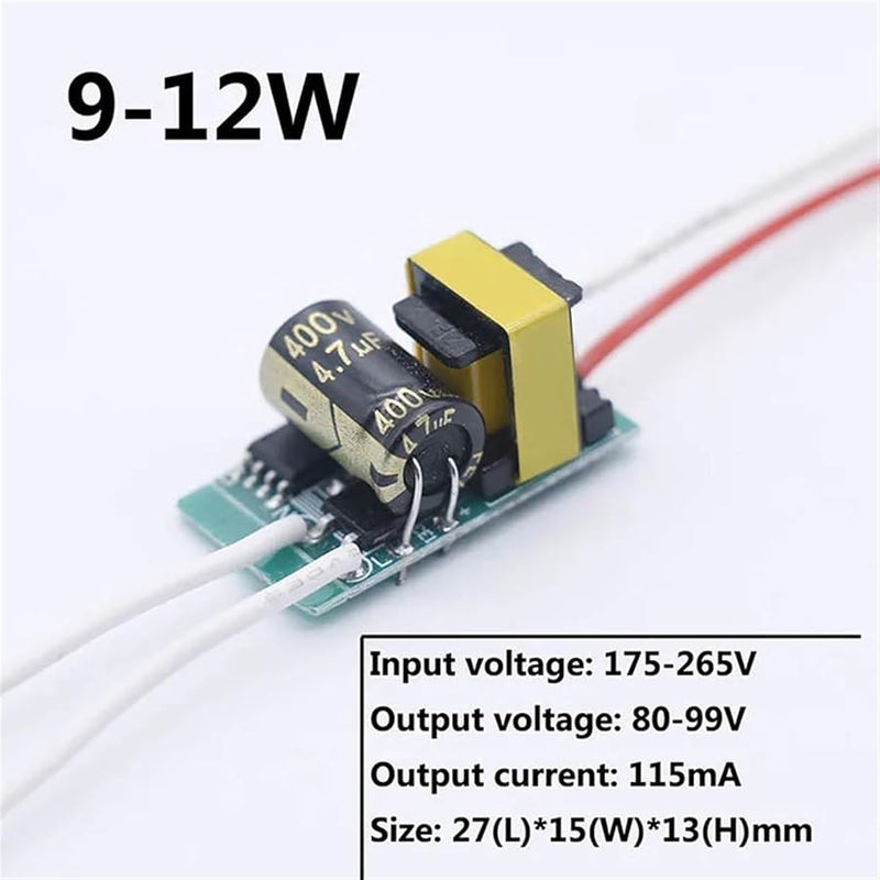 10Pcs LED Non Isolated Driver Power Supply 9 12W 115mA AC175 265V For LED SMD Bulb Lighting - Image 2