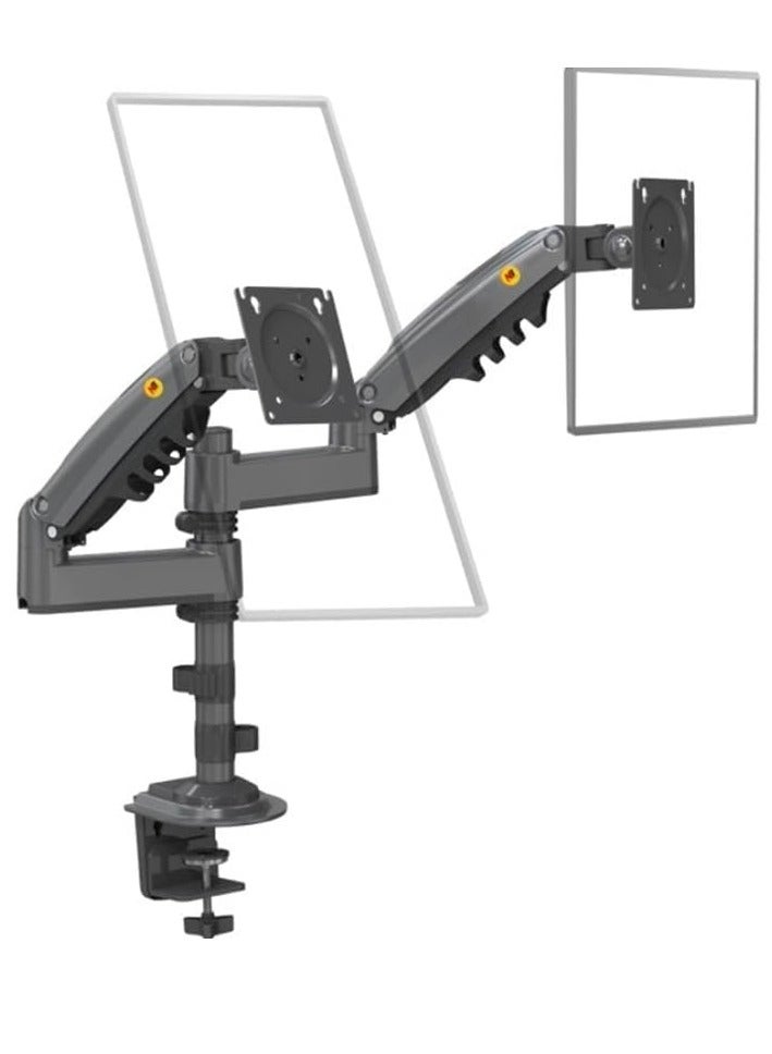 NB North Bayou NB H180 Professional Dual Arm Monitor Mount 17"-27" Compatible with Shock Absorber and Lift - Image 2
