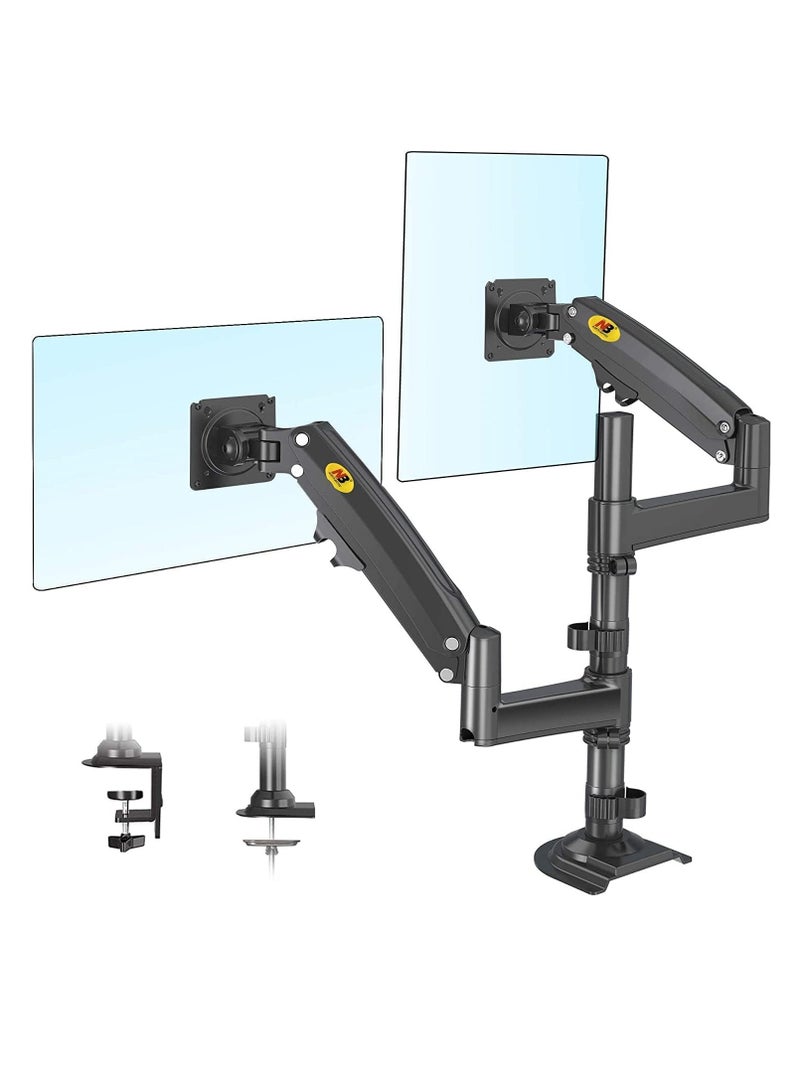 NB North Bayou NB H180 Professional Dual Arm Monitor Mount 17"-27" Compatible with Shock Absorber and Lift - Image 4