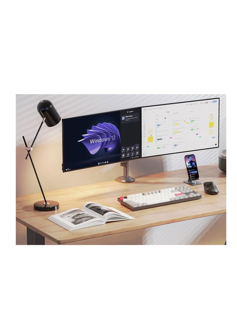 NB North Bayou NB H180 Professional Dual Arm Monitor Mount 17"-27" Compatible with Shock Absorber and Lift - Image 5