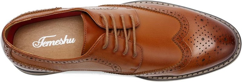 Temeshu Store Men's Dress Shoes Casual Oxford Shoes Business Formal Shoes - Image 5
