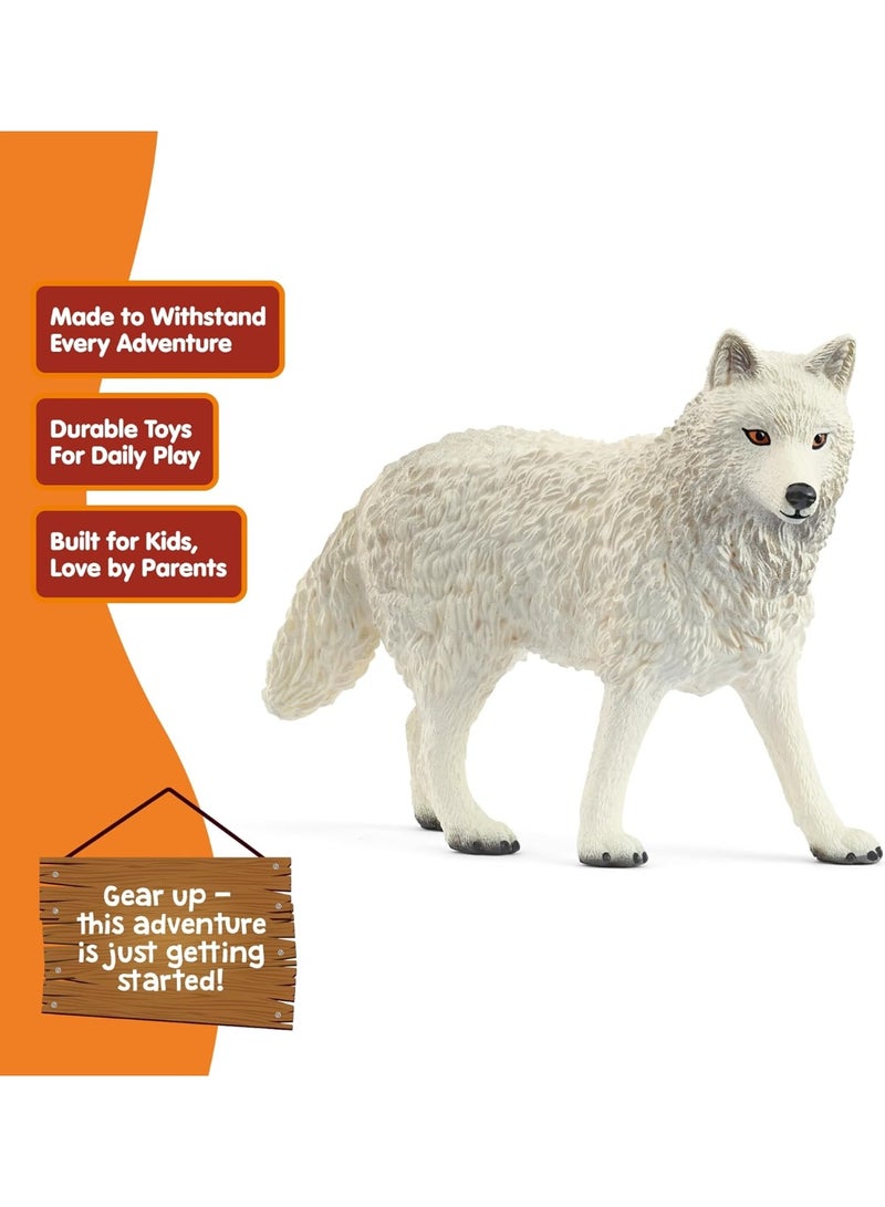 schleich 14880 Arctic Wolf, from 3 years WILD LIFE - Figurine, 3 x 8 x 6 cm - Image 5