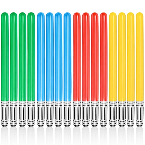 LIYDE 16 PCS Inflatable lightsaber LIYDE Light Saber Sword Toys Party Bags Stocking Stuffers Favors Inflatable Swords for Cosplay Themed PartyCosplay Party - Image 1