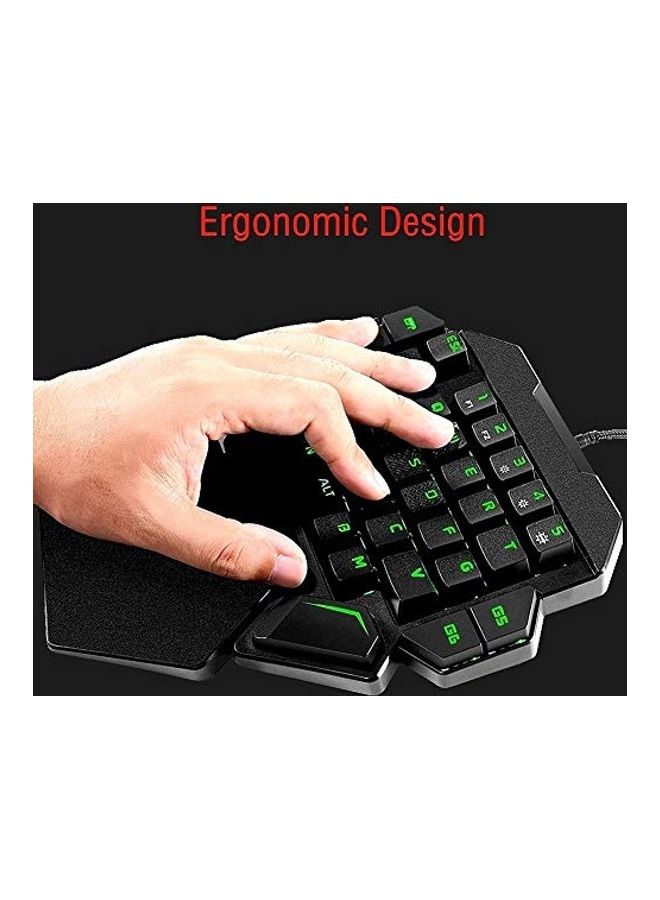 One Handed Mechanical Gaming Keyboard - wired - Image 4