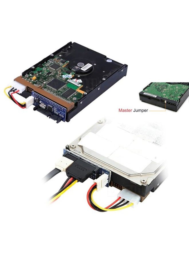 NFHK IDE/PATA 40 Pin Hard Drive to SATA Female Converter Adapter PCBA for 3.5" Desktop Hard Drive - Image 3