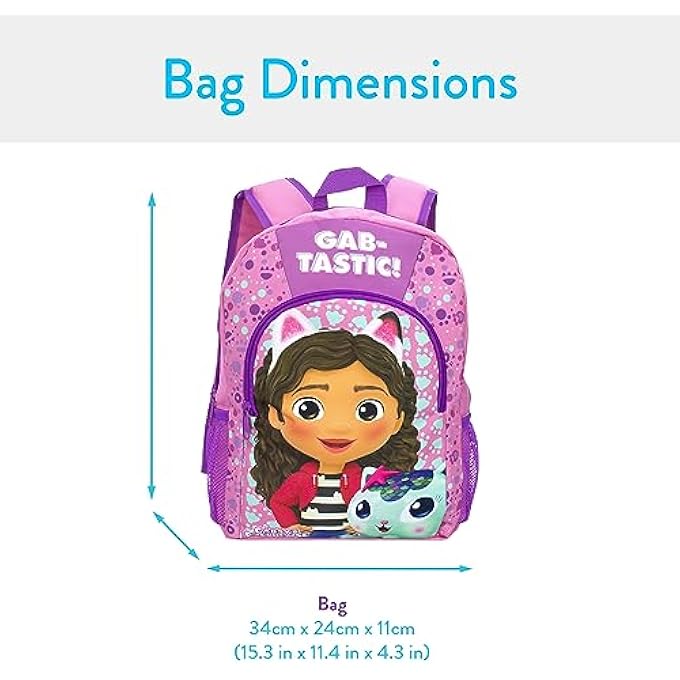 Gabbys Dollhouse Backpack  Backpacks for Children  Gabbys Doll House Bag Pink Onesize - Image 2