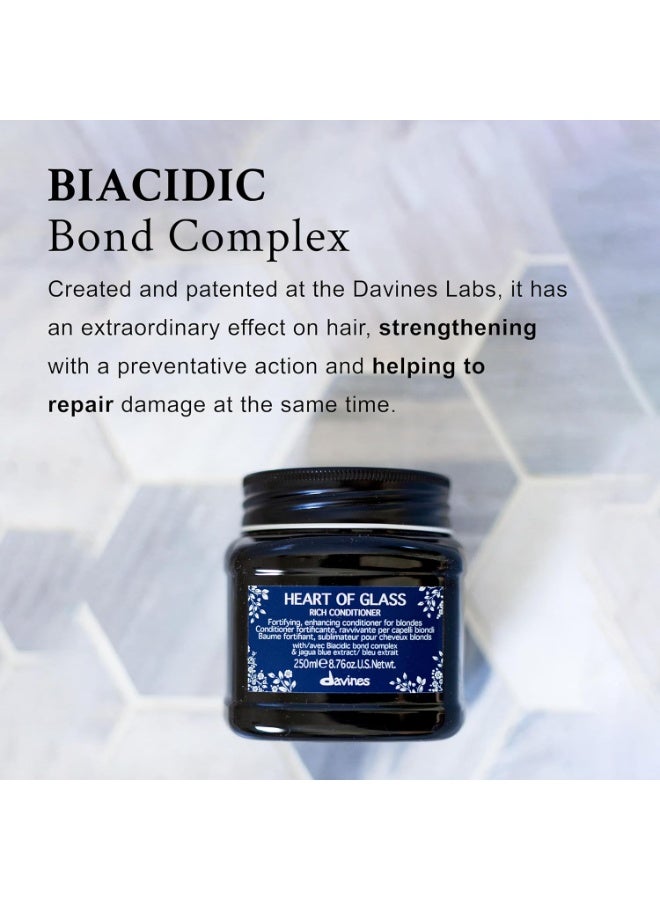 Davines Davines Heart Of Glass Rich Conditioner For Blonde Care, Intense Nourishment And Fortifying Action For Natural And Cosmetically Treated Hair - Image 4