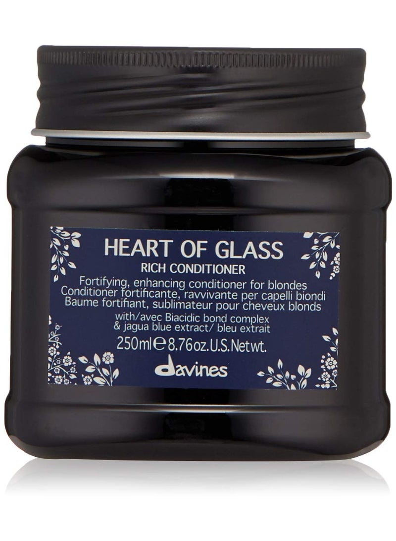 Davines Davines Heart Of Glass Rich Conditioner For Blonde Care, Intense Nourishment And Fortifying Action For Natural And Cosmetically Treated Hair - Image 1