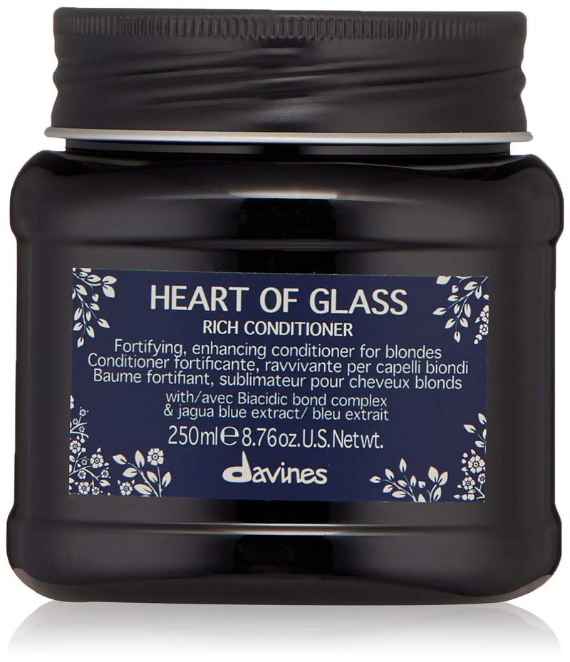 Davines Heart of Glass Rich Conditioner for Blonde Care, 8.76 oz. - Image 1