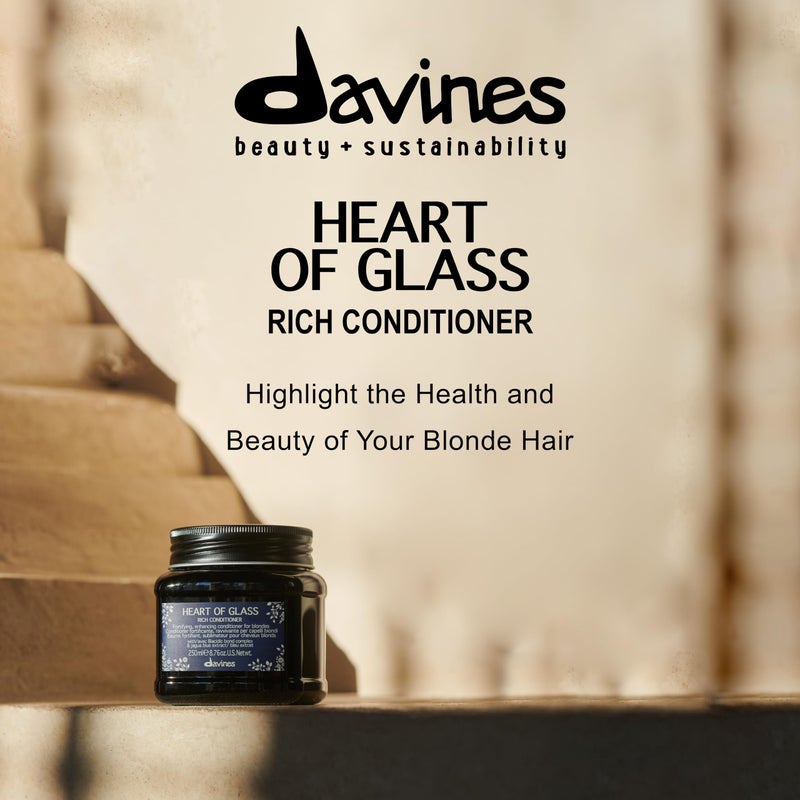 Davines Heart of Glass Rich Conditioner for Blonde Care, 8.76 oz. - Image 2